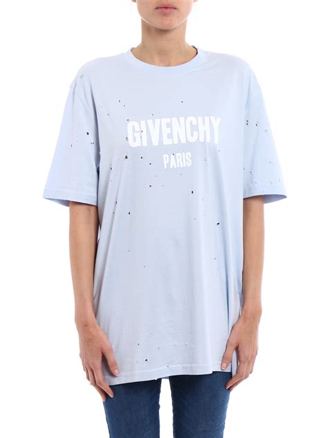 givenchy shirt baby blue|givenchy t shirt euro.